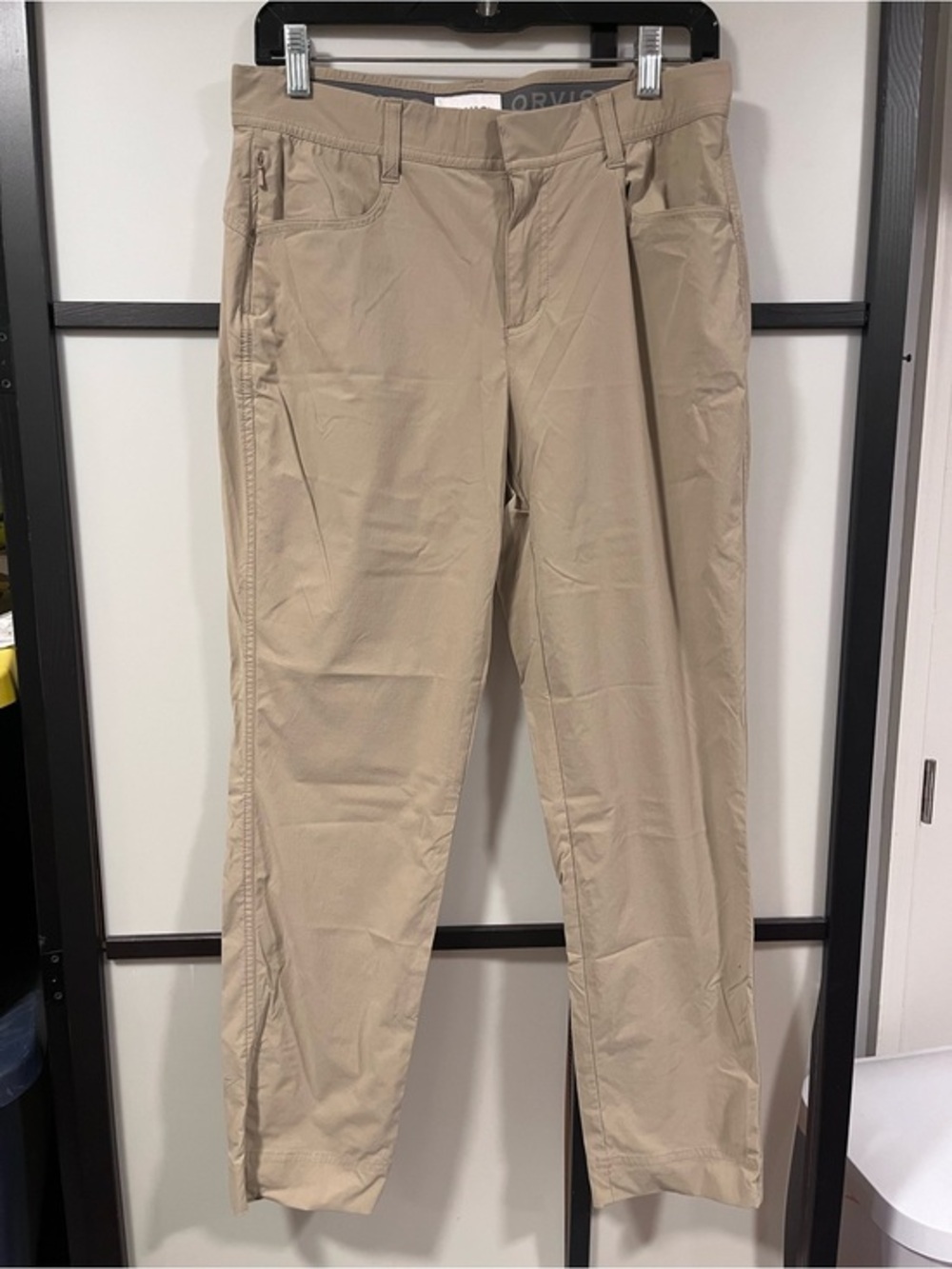 Orvis Stretch Hiking Utility Trail Pants Khaki Tan Women's Size 8